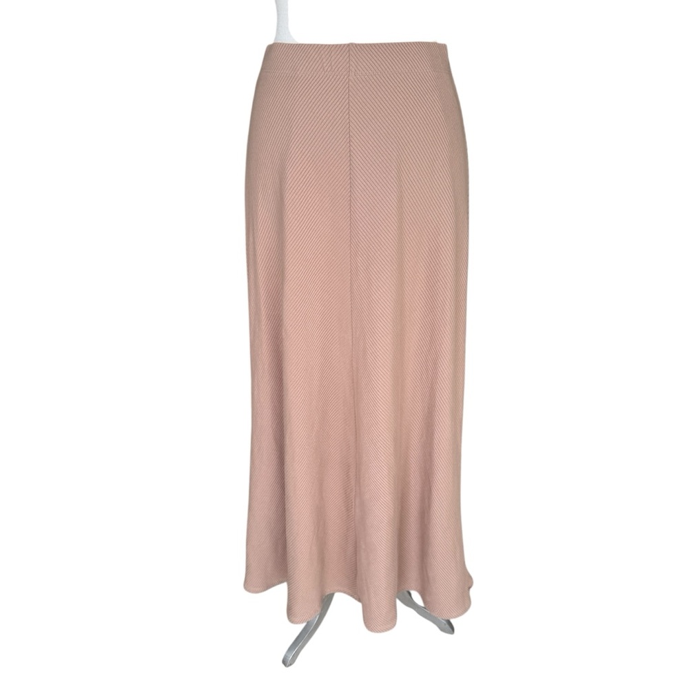 REFORMATION RIBBED TAN MAXI SKIRT WOMENS Medium Excellent Pre-Owned Condition